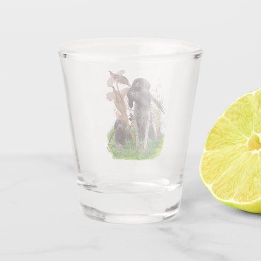 Duitse Shorthaired Pointer Shot Glas (Achterkant)