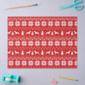 Duitse Shorthaired Pointer Silhouettes kerst Tissuepapier (Craft)