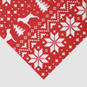 Duitse Shorthaired Pointer Silhouettes kerst Tissuepapier (Detail)