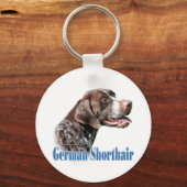 Duitse Shorthaired Pointer Sleutelhanger (Voorkant)