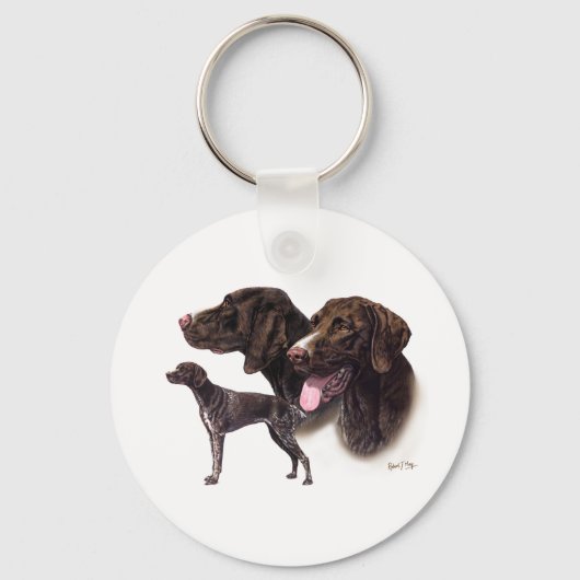 Duitse Shorthaired Pointer Sleutelhanger (Voorkant)