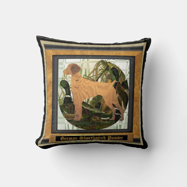 Duitse Shorthaired Pointer Sport Kussen (Voorkant)