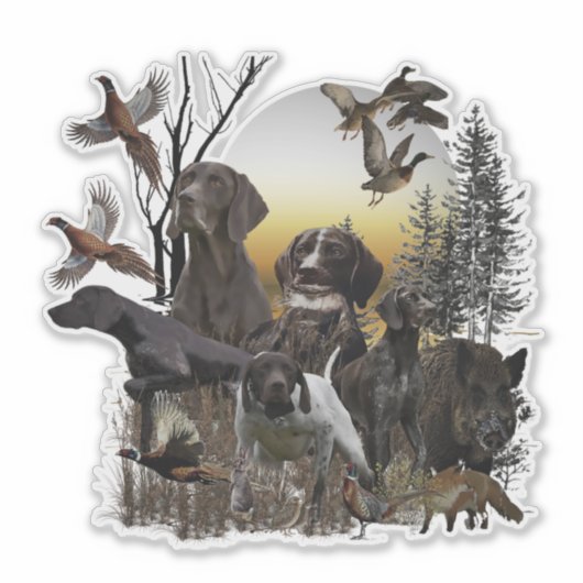 Duitse Shorthaired Pointer Sticker (Voorkant)
