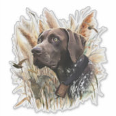 Duitse Shorthaired Pointer Sticker (Voorkant)