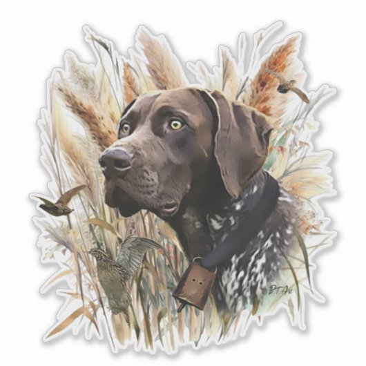 Duitse Shorthaired Pointer Sticker (Voorkant)