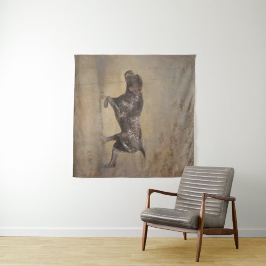Duitse Shorthaired Pointer Wandkleed (In Situ (horizontaal))