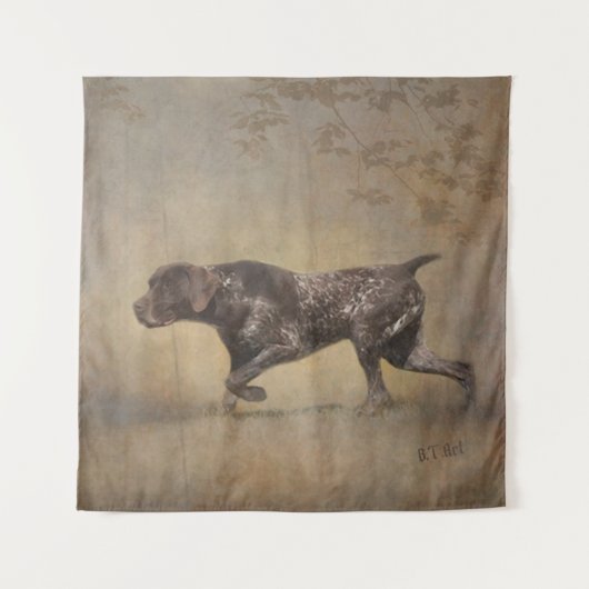 Duitse Shorthaired Pointer Wandkleed (Voorkant)