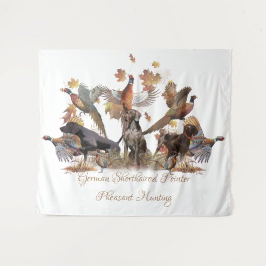 Duitse Shorthaired Pointer Wandkleed (Voorkant (horizontaal))