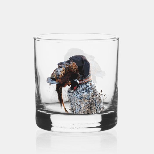 Duitse Shorthaired Pointer Whisky Glas (Achterkant)