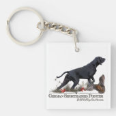 Duitse Shorthaired Pointer, ZACHAR Tapestry Poster Sleutelhanger (voorkant)
