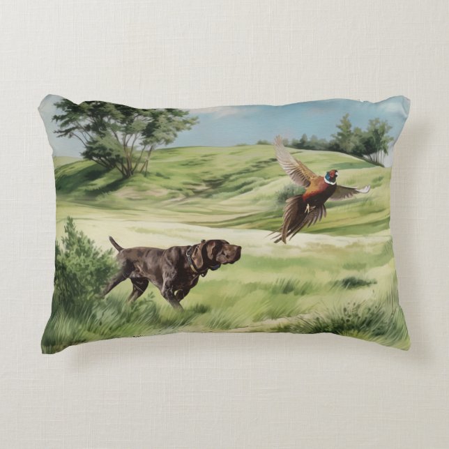 Duitse Shorthaired Pointers Accent Kussen (Voorkant)