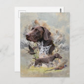 Duitse Shorthaired Pointers Briefkaart (Voorkant / Achterkant)