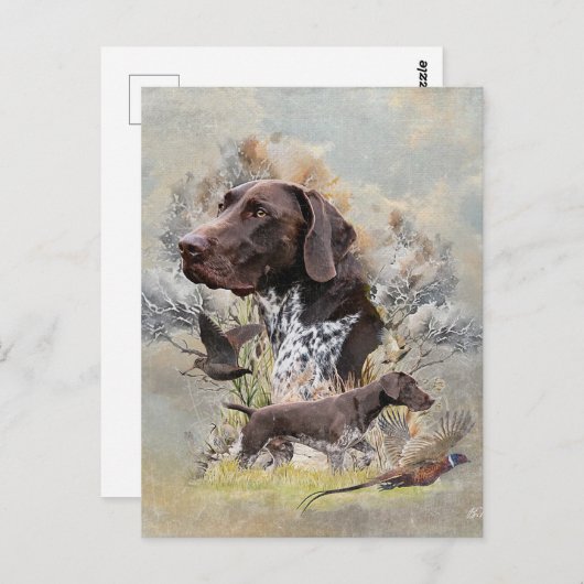Duitse Shorthaired Pointers Briefkaart (Voorkant / Achterkant)