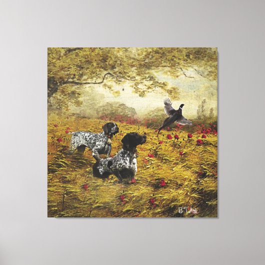 Duitse Shorthaired Pointers Canvas Afdruk (Voorkant)