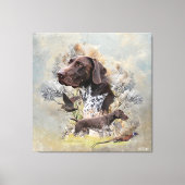 Duitse Shorthaired Pointers Canvas Afdruk (Voorkant)