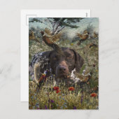 Duitse Shorthaired Pointers Feestdagenkaart (Voorkant / Achterkant)