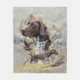 Duitse Shorthaired Pointers Fleece Deken