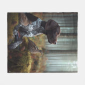 Duitse Shorthaired Pointers Fleece Deken (Voorkant (Horizontaal))