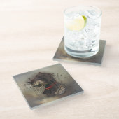 Duitse Shorthaired Pointers Glazen Onderzetter (Schuin)