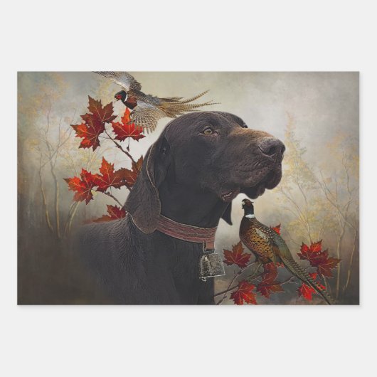 Duitse Shorthaired Pointers Inpakpapier Vel (Voorkant 3)