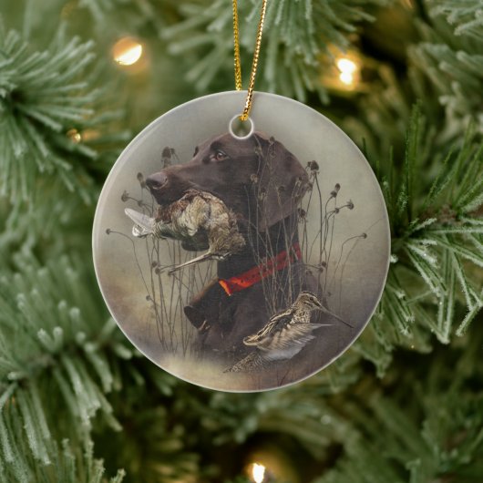 Duitse Shorthaired Pointers Keramisch Ornament (Boom)