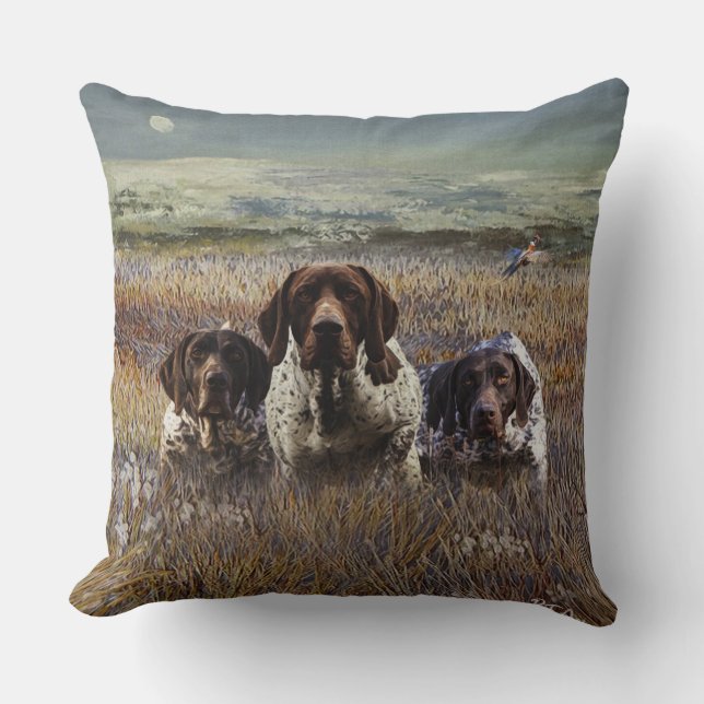 Duitse Shorthaired Pointers Kussen (Voorkant)