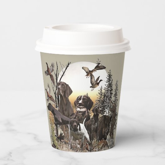 Duitse Shorthaired Pointers Papieren Bekers (Achterkant)