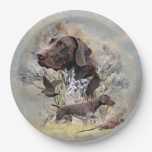 Duitse Shorthaired Pointers Papieren Bordje (Voorkant)