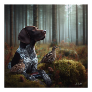 Duitse Shorthaired Pointers Perfect Poster