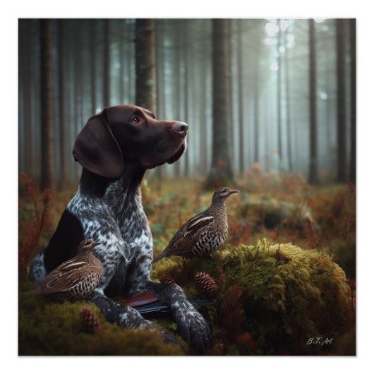 Duitse Shorthaired Pointers Perfect Poster (Voorkant)