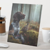 Duitse Shorthaired Pointers Reclamebord Met Voetstuk (Insitu)