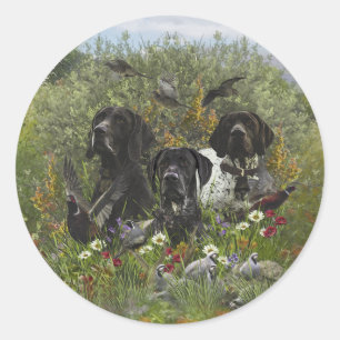 Duitse Shorthaired Pointers Ronde Sticker