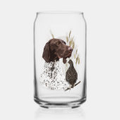 Duitse Shorthaired Pointers (SAP) Blikvorm Glas (Achterkant)