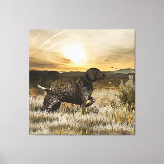 Duitse Shorthaired Pointers (SAP) Canvas Afdruk (Voorkant)