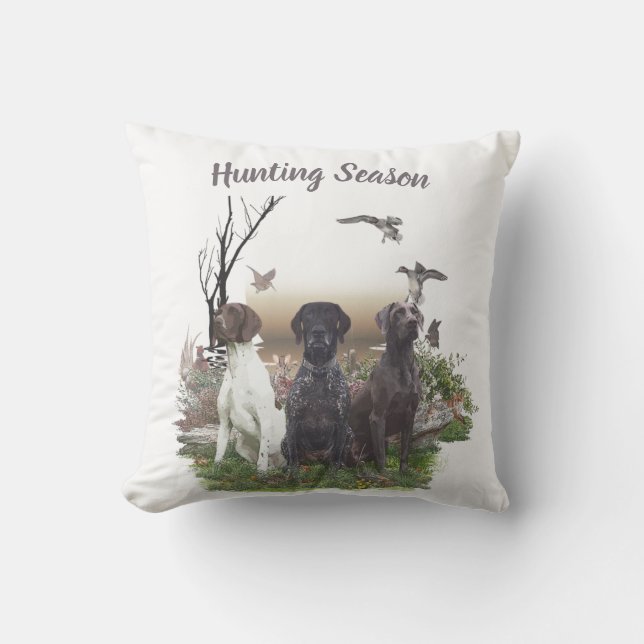Duitse Shorthaired Pointers (SAP), een jachtfauna Buitenkussen (Voorkant)