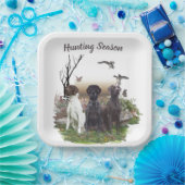 Duitse Shorthaired Pointers (SAP), een jachtfauna Papieren Bordje (Feest)