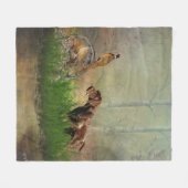 Duitse Shorthaired Pointers (SAP) Fleece Deken (Voorkant (Horizontaal))