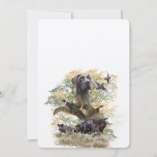 Duitse Shorthaired Pointers (SAP) Kaart (Achterkant)