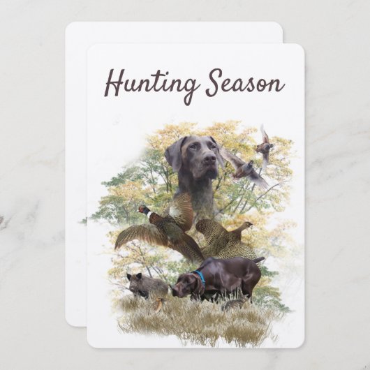 Duitse Shorthaired Pointers (SAP) Kaart (Voorkant / Achterkant)