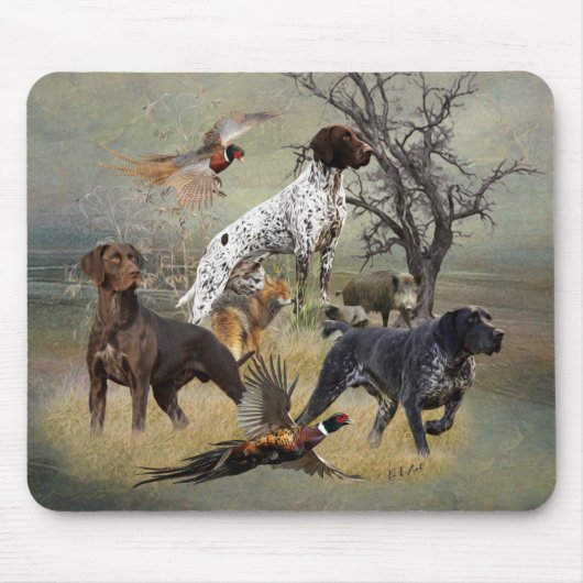 Duitse Shorthaired Pointers (SAP) Muismat (Voorkant)