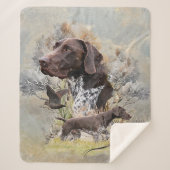 Duitse Shorthaired Pointers Sherpa Deken (Voorkant)