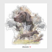 Duitse Shorthaired Pointers Sticker (Vel)