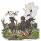 Duitse Shorthaired Pointers Sticker (Voorkant)