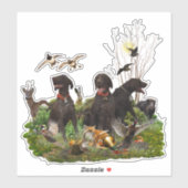 Duitse Shorthaired Pointers Sticker (Vel)