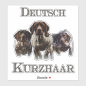 Duitse Shorthaired Pointers Sticker (Vel)