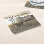 Duitse Shorthaired Pointers Vierkante Kartonnen Onderzetter (Schuin)