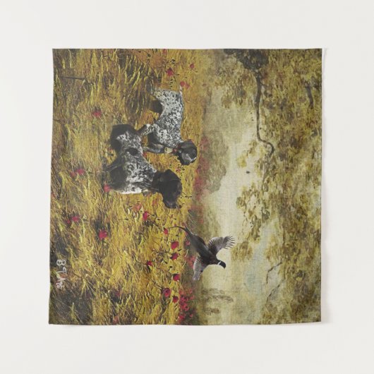 Duitse Shorthaired Pointers Wandkleed (Voorkant (horizontaal))