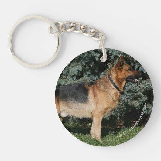 Duitse Show Shepherd Sleutelhanger (Voorkant)