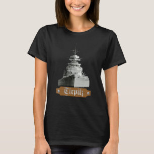 Duitse slagschip Tirpitz WWII Navy T-shirt