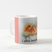 Duitse Spitz hond 'Ik lach omdat ik kan' Kaarten Koffiemok (Voorkant links)